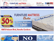 Tablet Screenshot of furnituremattressoutlet.com